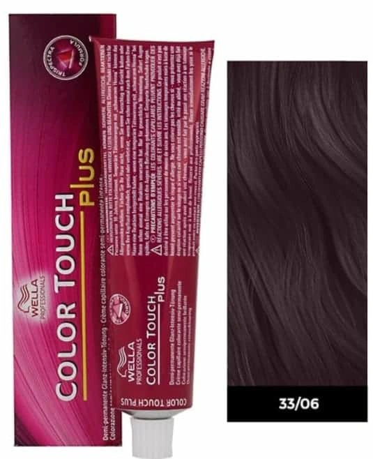 Wella Color Touch Hajszínező - 33/06 60ml Dark Brown Natural Violet képe 1